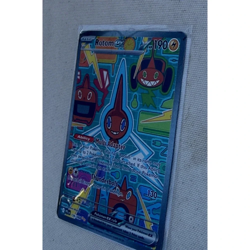 Pokemon TCG Rotom Ex 126/094 Full Art Holo Secret Rare English Moderately Played